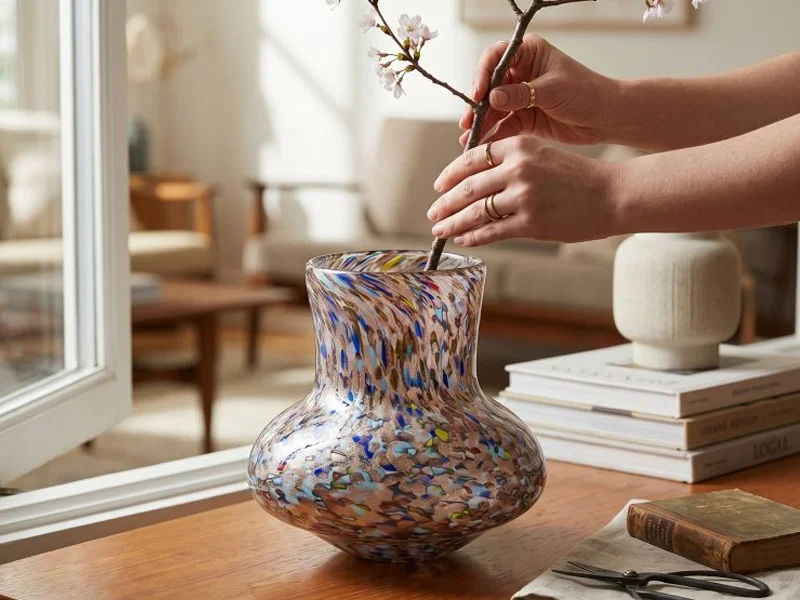 Luxury Murano Glass Centerpiece Detail