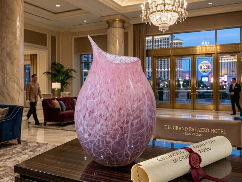 Luxury Murano Glass Centerpiece Detail