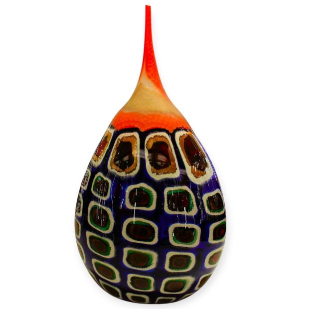 Vaso in Vetro di Murano Dabir Decorativo H 58 cm - Manifattura Artigianale Certificata