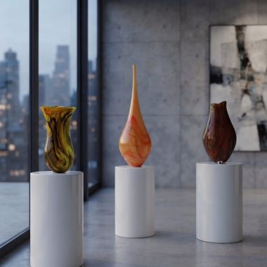 Vasi in Vetro di Murano Originali Decoro Nuvola
