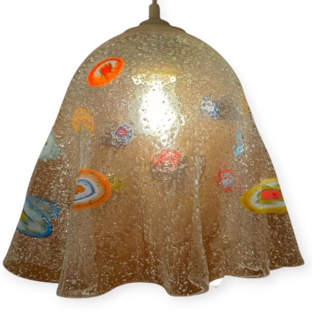 Lampada a Sospensione in Vetro di Murano "Margherita" – H 19 cm, L 23 cm
