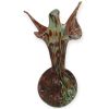 Vaso in Vetro di Murano Bruno con Graniglia Multicolor – H 18-20 cm