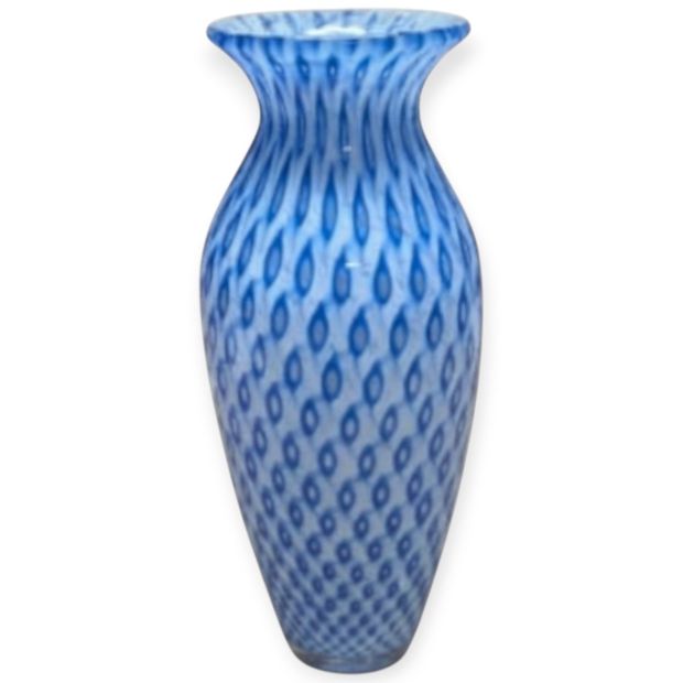 Vaso in Vetro di Murano Dilapo H 33 cm - Manifattura Artigianale Certificata