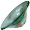Centrotavola Portafrutta Sommerso Ovale Verde Acqua H-18cm in Cristallo Massiccio – Fatto a Mano a Murano