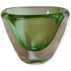 Vaso Sommerso Verde Mela H-26cm in Cristallo Massiccio – Fatto a Mano a Murano