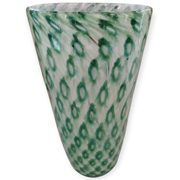 Vaso di Murano "Smeraldo Balloton" H-28
